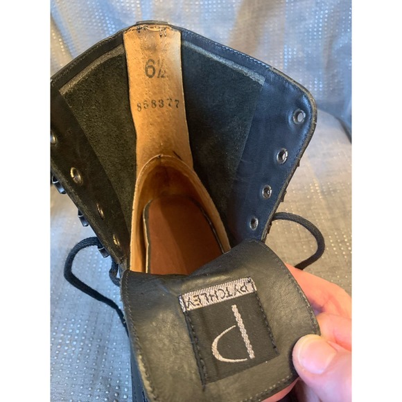 Pytchley Brown Leather Lace Up Boots Work Riding amazonas Soles - Picture 6 of 12